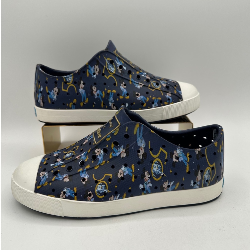 NATIVE x DISNEY Mickey Mouse Disney World 50th Anniversary Jefferson Shoes  J3 - Picture 2 of 12